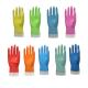 Non Slip Cotton Lined Dish Gloves , Long Rubber Dish Gloves Chenicals Resistance