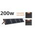 CE Monocrystalline Silicon Solar Panel 200W For Portable Power Station