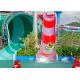 Large Outdoor Water Park Fiberglass Slide Commercial Playground Equipment