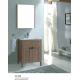 60cm Wide Two Door Floor Mounted Bathroom Cabinets with Wood Grain Color