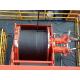 Painting Grooved Cable Drum Storing Steel Wire Ropes And Lifting Heavy Objects