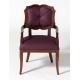 Mahogany wood fabric upholstery leisure chair/wooden dining chair/desk chair,arm dining chair