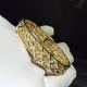 Luxury Jewelry diamonds of rattan plaid bracelet  18kt gold  with yellow gold