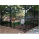 Powder Coated Iron Picket Tubular Steel Fence For Homes And Garden