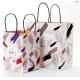 Greaseproof 28*15*28cm Printed Paper Shopping Bags