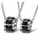 New Fashion Tagor Jewelry 316L Stainless Steel couple Pendant Necklace TYGN316
