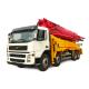 140m3/H Diesel Engine Used Truck Concrete Pump , 42m Concrete Pump With Volvo Chassis