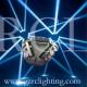9x10w RGBW 4in1 LED spider light LED 360° indefinite rotated disco lighting
