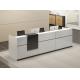 Anti Scrape E1 Panel Decorative Office Furniture MDF Modern Front Desk