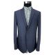 Single Breasted Mens Slim Fit Suit Blazer Breathable Navy T/R Fabric