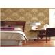 European Style Damask Living Room Decor Wet Embossing For Wall , Eco Friendly