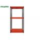 Short Span Metal Rack Storage Systems , 3 Shelf Metal Shelving System For Library