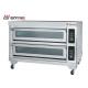 Double Layer Six Trays 380v Oven Electric Stainless Steel for Restaurant