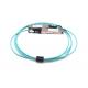 100g Qsfp28 Aoc Active Optical Cable Om4 Fiber 100m 25.78 Gbps/CH Datarate