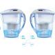White color with manual timer indicator for kitchen use water filter jugs
