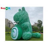 Itinerary Code Inflatable Green Bouncy Horse Model 10m For Event Showing