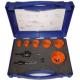 9 Pieces High Speed Bi Metal Hole Cutter Kit For Cutting Holes On Metal Sheet