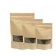 Brown Customized k Food Packaging Grains Bean Transparent Paper Bag With Window