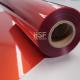 75 μm translucent red MOPP release film, for food packaging, lamination, tapes labels, industrial applications,
