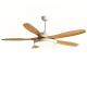 Brown 5 ABS Blades DC Ceiling Fan Modern Ceiling Fans With Lights And Remote