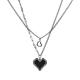 Mosaic Heart Necklace Jewelry  Sterling Silver Jewellery  rhodium  Plated