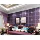 Purple Color Suede Wallpaper Geometric Design Sofa Backgroung Chinese Factory Supplier