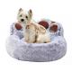 Wholesale Manufacture High Quality Nest Plush Slippers Shape Soft Warm Round Small Pet Bed For Dog Cat