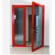Thermal Break Aluminum Swing Doors Outward Swinging French Double Tempered Glass
