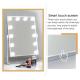 Smart Touch Screen Desktop Lighted Tabletop Vanity Mirror With Bulbs Around
