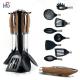 Support Sustainable Kitchen Utensil Set Wooden Handle Cooking Tools and Gadgets 2022