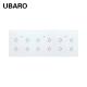 228*86mm Eu Standard 10A Tuya Smart Switch 12 Gangs Tempered Glass Panel Light Switch App Manual Control