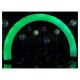 inflatable outdoor white color arch with RGB led lights for event advertising inflatable lighting rainbow led arches