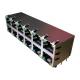 DA6T103A3 Stacked RJ45 10/100/1000 Base-T 2x6 Integrated Magnetics Connector