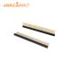 Round Hole Pitch 2mm 180degree Female Pin Header Connector Single Row Header