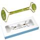 Facial Massage Tool Gold/Silver/Rose Frame Color Jade Roller with Box 145*40*55mm