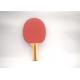 Wood Stripes Handle Table Tennis Rackets With 1.5MM #2 Orange Sponge