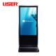 High Brightness LCD Digital Signage Free Standing Touch Screen Kiosk With Light Box