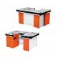 Modern Retail Checkout Counters Sturdy Structure Cold Rolled Steel Material