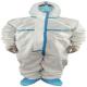 Antibacterial  Non Woven Disposable Medical Coveralls S - XXXL Full Sizes