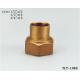 TLY-1068 1/2-2  Female welding brass nut connection NPT copper fittng water oil gas connection matel plumping joint