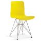 modern PP dining chair with metal leg