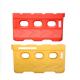 2M PE T Shape Red Yellow Water Filled Plastic Road Traffic Barrier For Road Safety