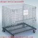 Wire Mesh Cargo Folding Container Cage/wire storage cages/storage cages on wheels/metal storage containers fctory