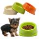 Customized Size Ceramic Pet Bowl , Pet Food Bowl Green / Orange / Beige Color