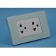 High Standard 2 Gang Socket Duplex Wall Outlet With Children Protection