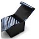 rigid hinged tie packaging box  custom bowtie bookshape paper box magnet closure knottie box