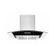 Commercial Curved Glass Cooker Hood Range For Gas Stoves