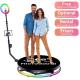 High Capacity 360 Photo Booth with Digital Backdrop Edit Software and Remote Control