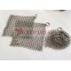 Glass Cup Cleaner Metal Stainless Steel Chain Mail Scrubber Ring Mesh