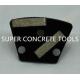 Xingyi Double Bar Magnetic Base Diamond Grinding Plate Shoes For Concrete Floor